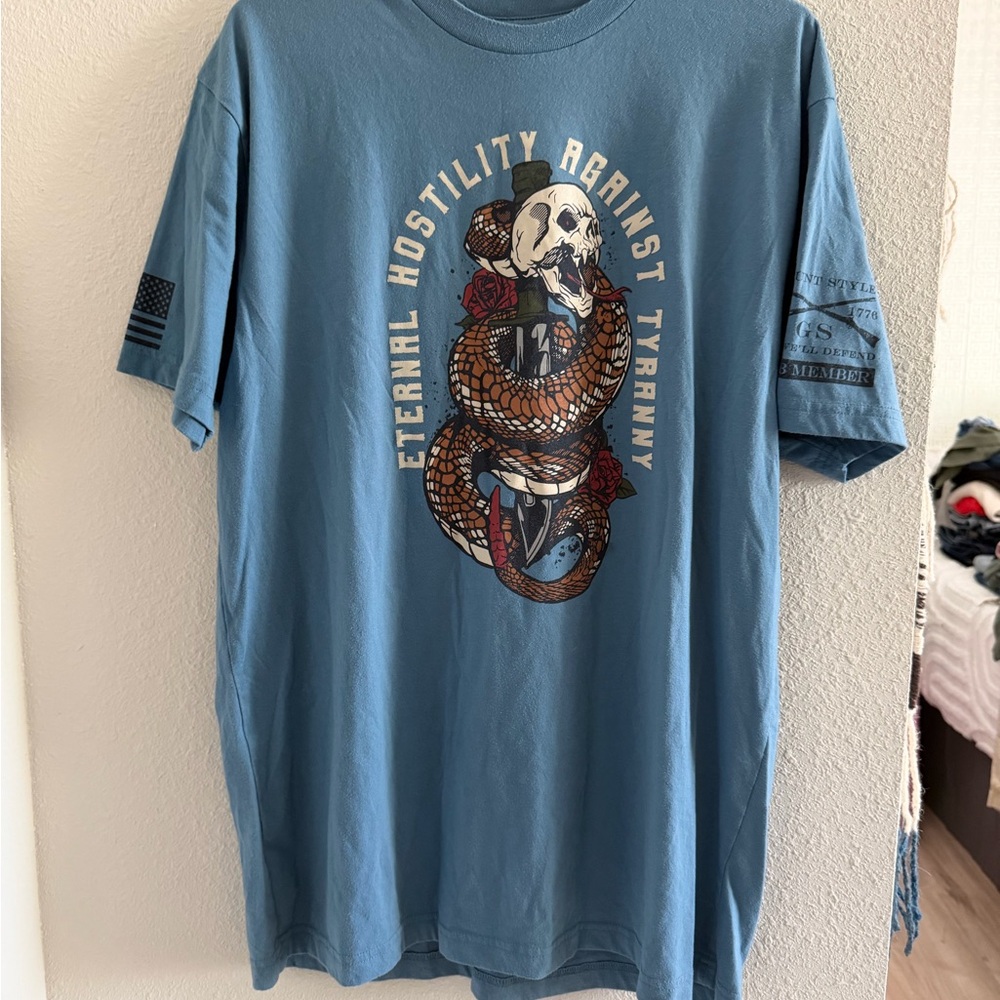 Grunt Style Blue Graphic Tee